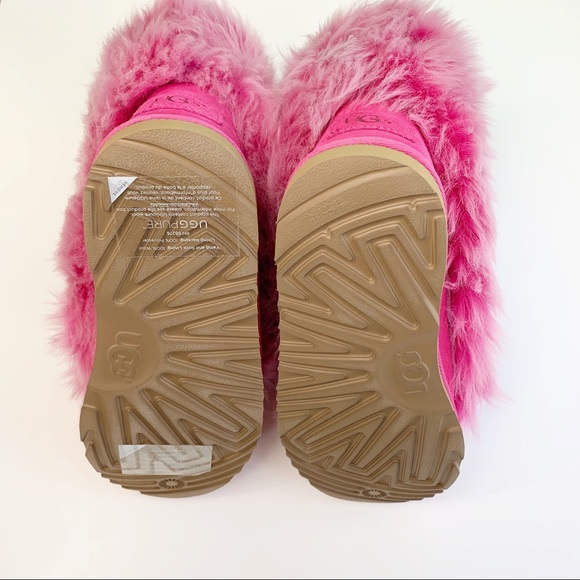 UGG BIG GIRLS PINKPUFF CLASSIC BOOTS - Picture 4 of 6